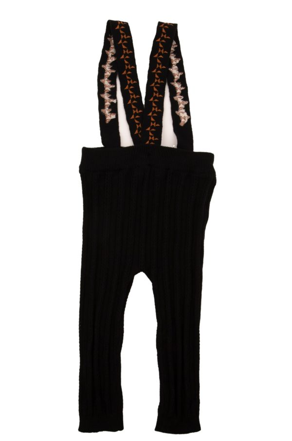 GEOMETRIC EMBROIDERED ROMPER WITH IVORY MOCKNECK - Image 3